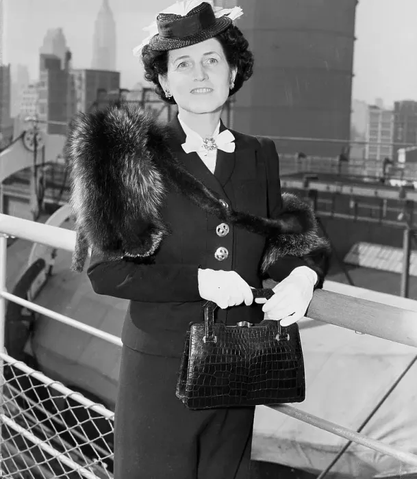 Framed Print : Mrs. Joseph P. Kennedy Aboard Ship