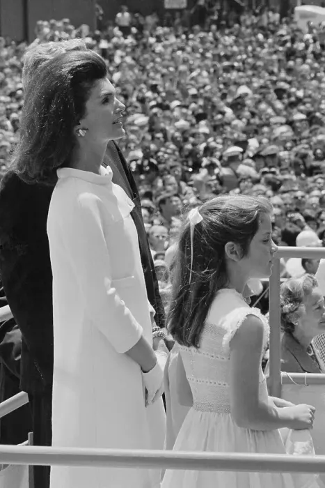 Framed Print : Mrs. Kennedy and Caroline Framed Print : Mrs. Kennedy and Caroline