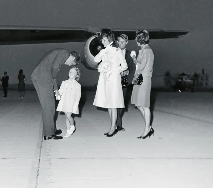 Framed Print : Mrs. Kennedy and Caroline Kennedy Framed Print : Mrs. Kennedy and Caroline Kennedy