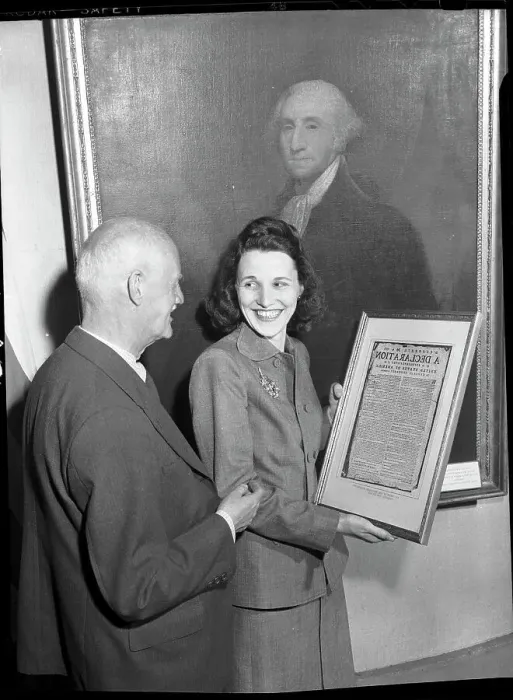Framed Print : Mrs. Malone Holds Framed Broadside Framed Print : Mrs. Malone Holds Framed Broadside