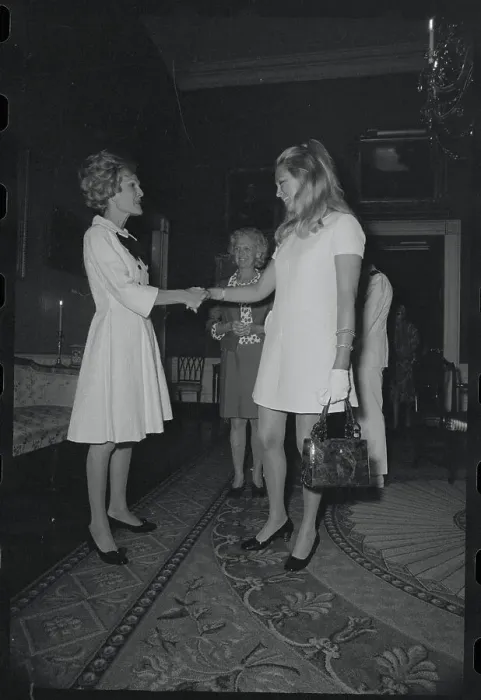 Framed Print : Mrs. Nixon and Virginia Joan Kennedy Framed Print : Mrs. Nixon and Virginia Joan Kennedy