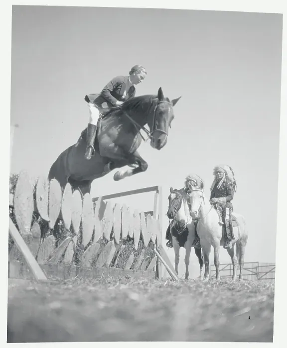 Framed Print : Mrs. Paul Berry and Horse Jumping Framed Print : Mrs. Paul Berry and Horse Jumping
