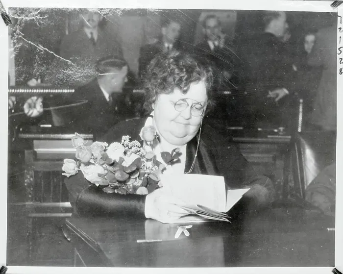 Framed Print : Mrs. Rhoda Fox Graves Reading at Desk Framed Print : Mrs. Rhoda Fox Graves Reading at Desk