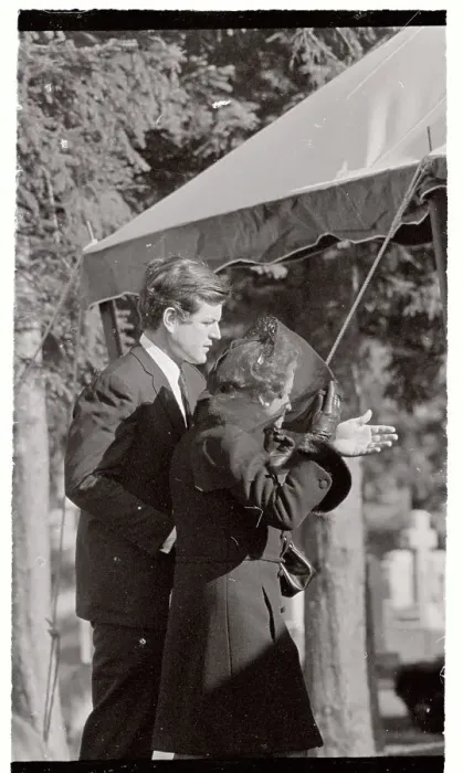 Framed Print : Mrs. Rose Kennedy Walking to Her Husband's Grave Site Framed Print : Mrs. Rose Kennedy Walking to Her Husband's Grave Site