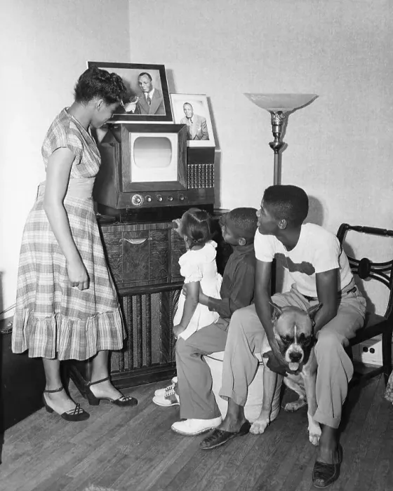 Framed Print : Mrs. Walcott & Children Listen To Radio Framed Print : Mrs. Walcott & Children Listen To Radio