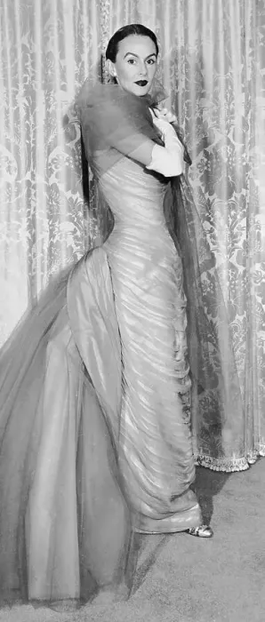 Framed Print : Mrs. William Randolph Hearst Jr. Modeling a Dress Framed Print : Mrs. William Randolph Hearst Jr. Modeling a Dress