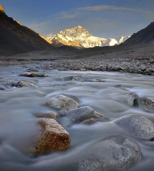 mt. Everest from Everest Base Camp, Tibet, China