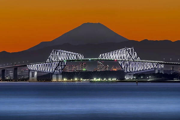 Mt. Fuji and Gate Bridge, Tokyo