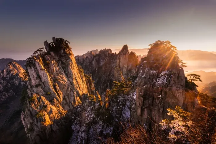 Framed Print : Mt. Huangshan in Anhui, China Framed Print : Mt. Huangshan in Anhui, China