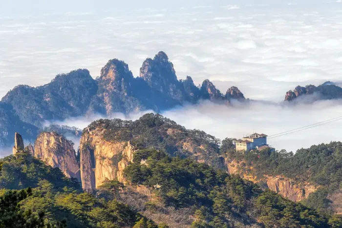Framed Print : Mt. Huangshan in Anhui, China
