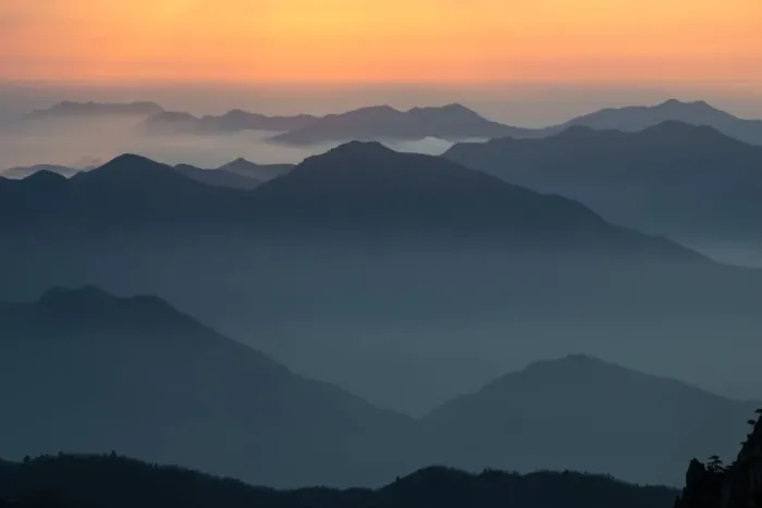 Framed Print : Mt. Huangshan in Anhui, China