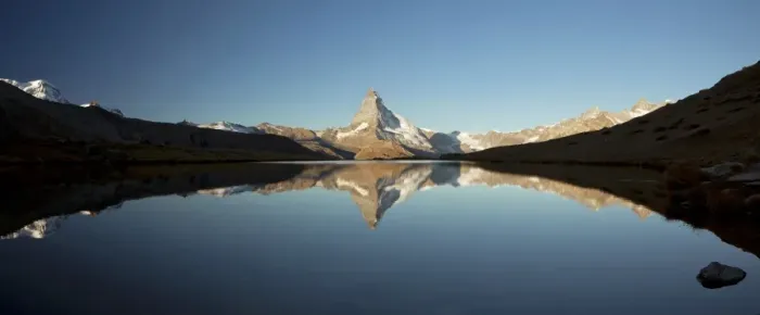 Framed Print : Mt Matterhorn with reflections in Stellisee Lake in the first morning light, Zermatt, Valais, Switzerland, Europe Framed Print : Mt Matterhorn with reflections in Stellisee Lake in the first morning light, Zermatt, Valais, Switzerland, Europe
