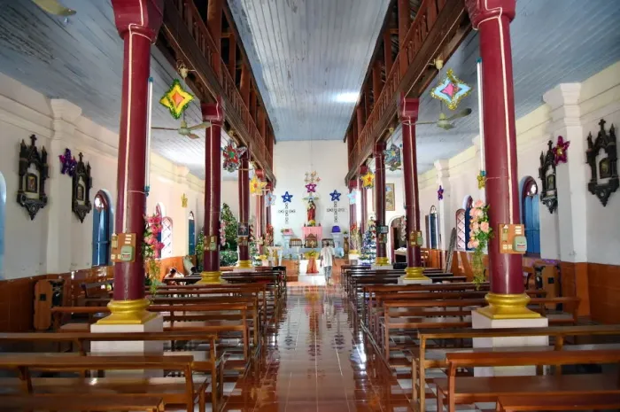 Framed Print : Muang Kao church Champassak Lao Framed Print : Muang Kao church Champassak Lao