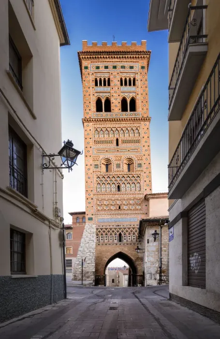 Framed Print : Mudejar tower of San MartAin, Teruel, Spain Framed Print : Mudejar tower of San MartAin, Teruel, Spain