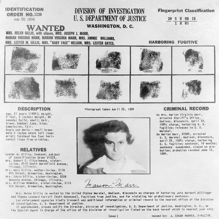 Framed Print : Mug Shot and Information on Helen Gillis Framed Print : Mug Shot and Information on Helen Gillis