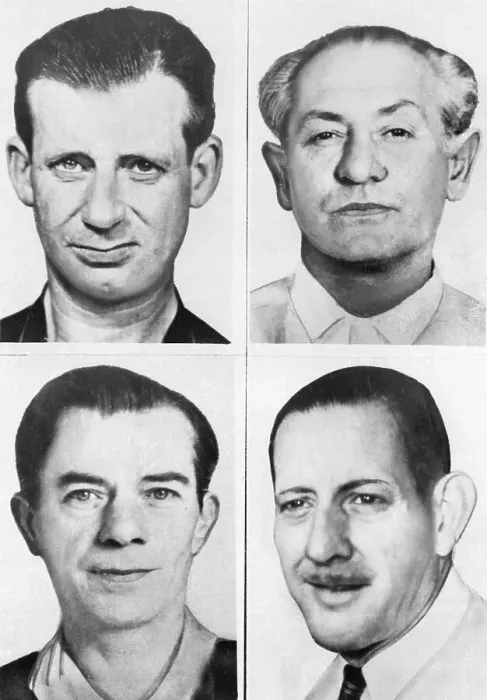 Framed Print : Mug Shots of FBI's Most Wanted List Framed Print : Mug Shots of FBI's Most Wanted List