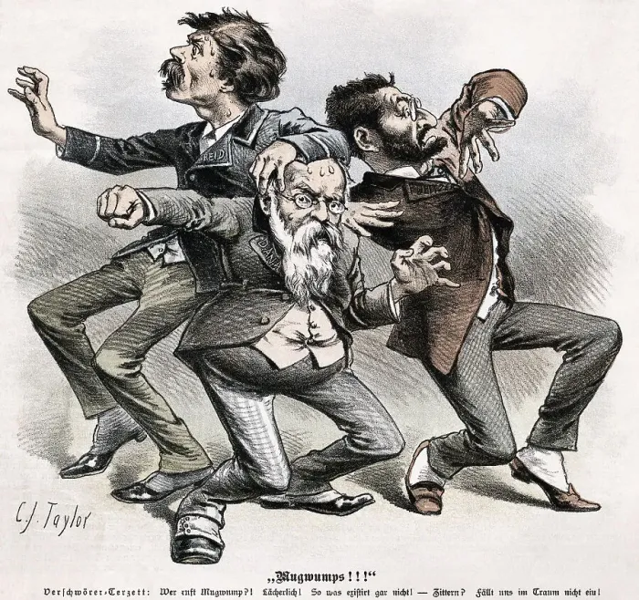 Framed Print : Mugwumps!!! Political Cartoon by C.J. Taylor Framed Print : Mugwumps!!! Political Cartoon by C.J. Taylor