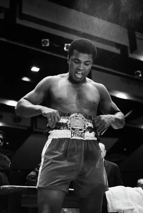 Framed Print : Muhammad Ali Admiring His Championship Title Belt Framed Print : Muhammad Ali Admiring His Championship Title Belt