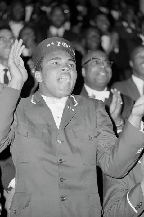 Framed Print : Muhammad Ali at Black Muslim Convention