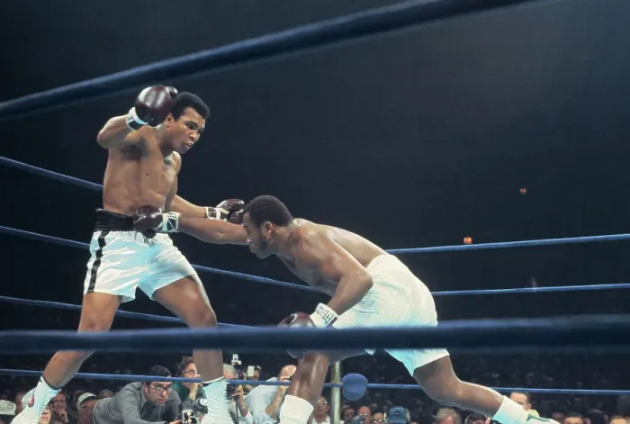 Framed Print : Muhammad Ali Boxing Against Joe Frazier Framed Print : Muhammad Ali Boxing Against Joe Frazier