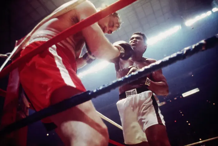 Framed Print : Muhammad Ali and Chuck Wepner During Bout Framed Print : Muhammad Ali and Chuck Wepner During Bout