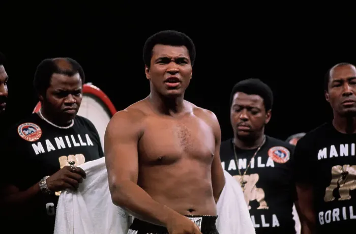 Framed Print : Muhammad Ali with His Entourage Framed Print : Muhammad Ali with His Entourage