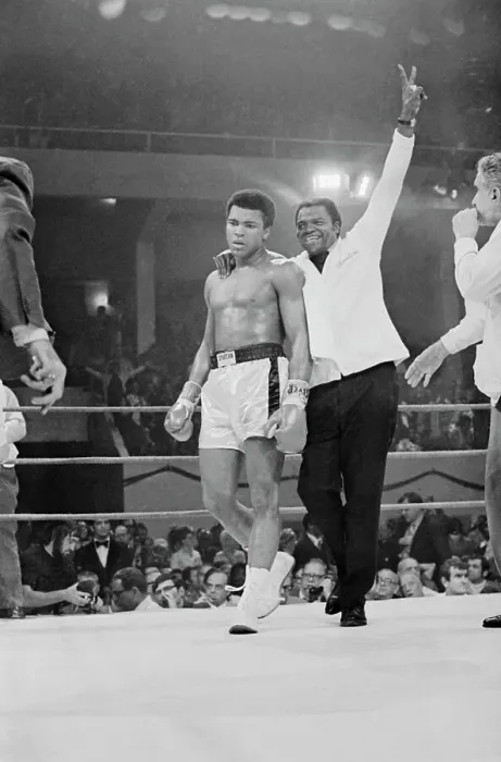 Framed Print : Muhammad Ali with His Handler After Winning Bout Framed Print : Muhammad Ali with His Handler After Winning Bout