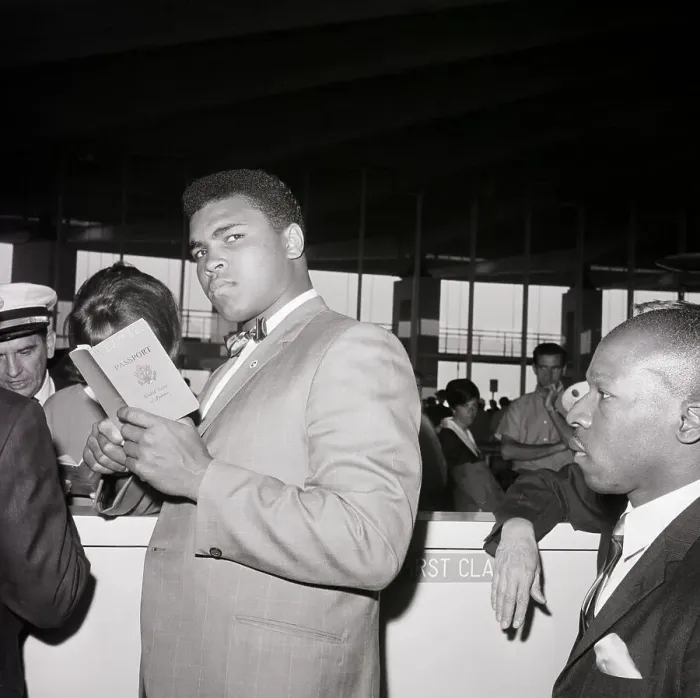 Framed Print : Muhammad Ali Holding Passport Framed Print : Muhammad Ali Holding Passport