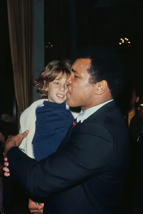 Framed Print : Muhammad Ali with Jason Gould Framed Print : Muhammad Ali with Jason Gould