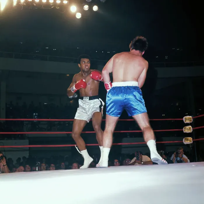Framed Print : Muhammad Ali and Jerry Quarry During Bout Framed Print : Muhammad Ali and Jerry Quarry During Bout