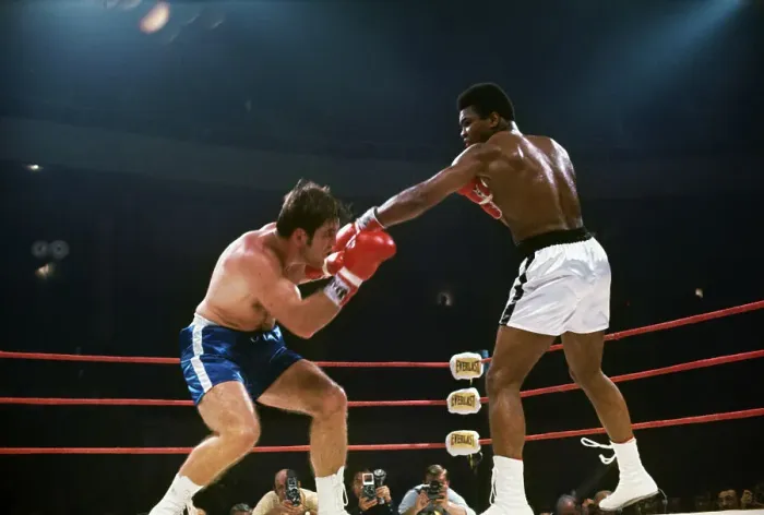 Framed Print : Muhammad Ali and Jerry Quarry During Bout