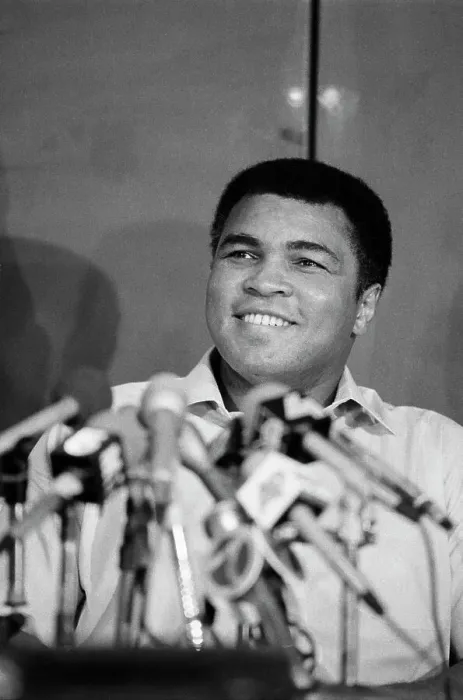 Framed Print : Muhammad Ali at a Press Conference Framed Print : Muhammad Ali at a Press Conference