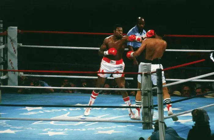 Framed Print : Muhammad Ali Punching Contender Framed Print : Muhammad Ali Punching Contender