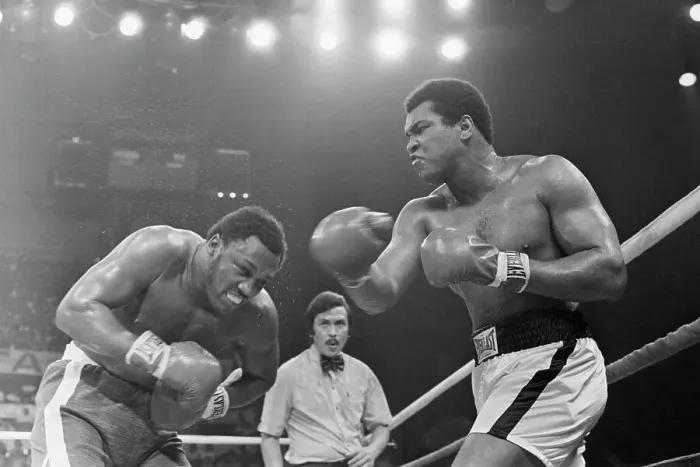 Framed Print : Muhammad Ali Punching Joe Frazier Framed Print : Muhammad Ali Punching Joe Frazier