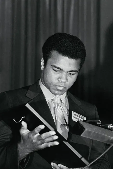 Framed Print : Muhammad Ali Receiving Award Framed Print : Muhammad Ali Receiving Award
