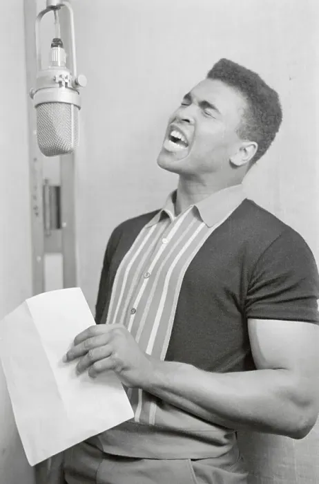 Framed Print : Muhammad Ali Singing Framed Print : Muhammad Ali Singing