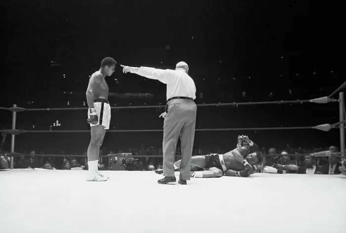 Framed Print : Muhammad Ali Standing Over Cleveland Williams Framed Print : Muhammad Ali Standing Over Cleveland Williams