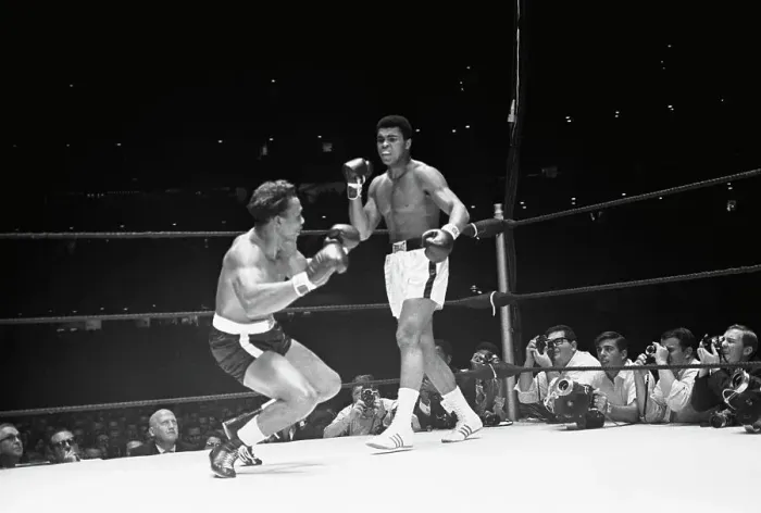 Framed Print : Muhammad Ali Standing Over Cleveland Williams Framed Print : Muhammad Ali Standing Over Cleveland Williams