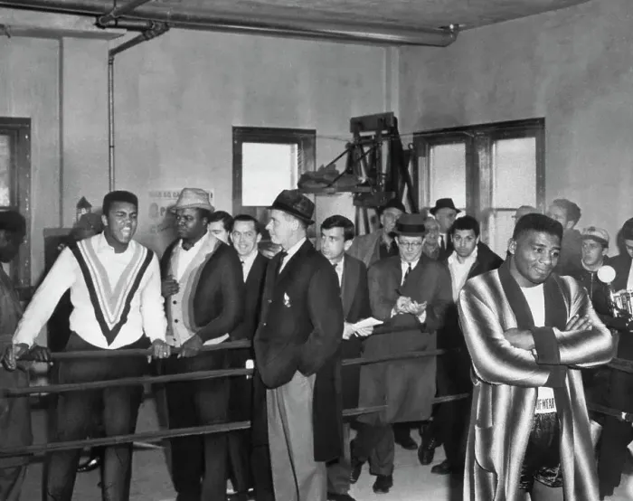 Framed Print : Muhammad Ali Yells at Floyd Patterson in Ring Framed Print : Muhammad Ali Yells at Floyd Patterson in Ring