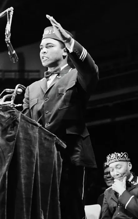 Framed Print : Muhammed Ali Giving Speech Framed Print : Muhammed Ali Giving Speech