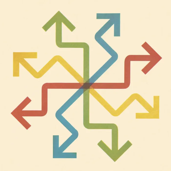 Framed Print : Multi-Colored Arrow Framed Print : Multi-Colored Arrow