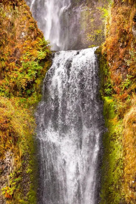 Framed Print : Multnomah Falls in Autumn, Columbia River Gorge, Oregon, USA Framed Print : Multnomah Falls in Autumn, Columbia River Gorge, Oregon, USA
