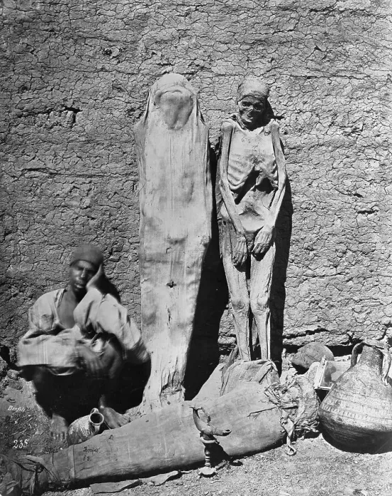 Framed Print : Mummies at Excavation Site Framed Print : Mummies at Excavation Site