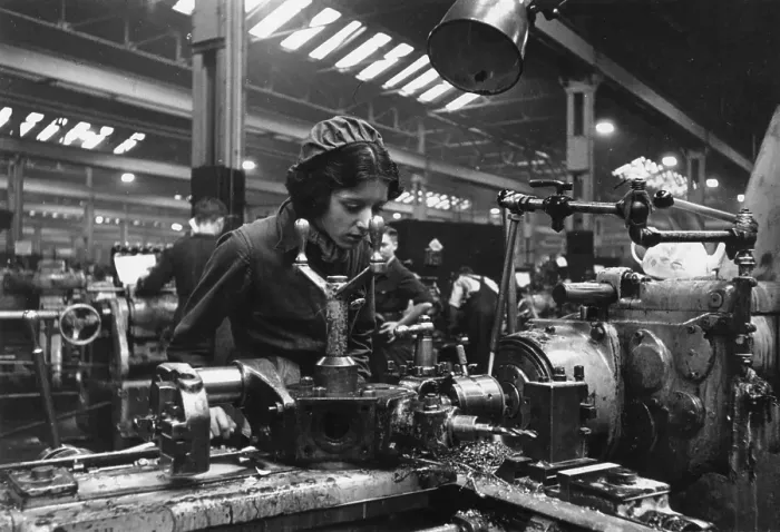 Framed Print : Munitions Worker