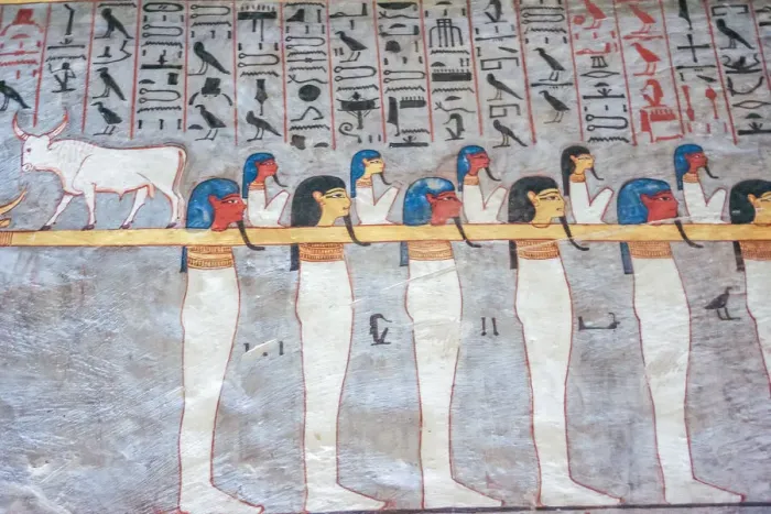 Framed Print : Mural paintings in tomb of Ramses I Framed Print : Mural paintings in tomb of Ramses I
