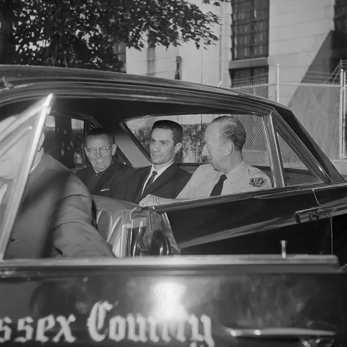 Framed Print : Murderer George Nasser Awaiting Transport to Prison Framed Print : Murderer George Nasser Awaiting Transport to Prison