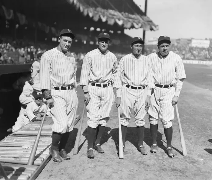 Framed Print : Murderers Row of New York Yankees Framed Print : Murderers Row of New York Yankees
