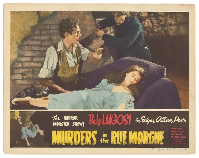 Framed Print : Murders Rue Morgue Poster Framed Print : Murders Rue Morgue Poster