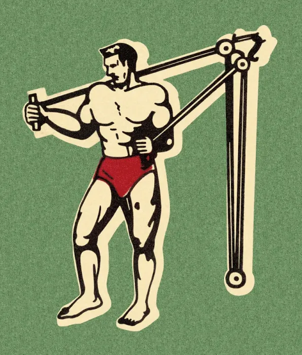 Framed Print : Muscle Man Working Out Framed Print : Muscle Man Working Out