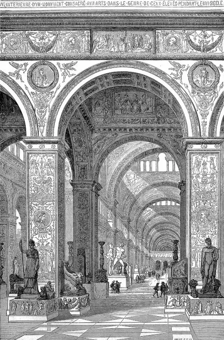Framed Print : In the Museum of the Louvre, Paris, 1880, France, Historic, digitally restored reproduction of an original 19th-century painting Framed Print : In the Museum of the Louvre, Paris, 1880, France, Historic, digitally restored reproduction of an original 19th-century painting